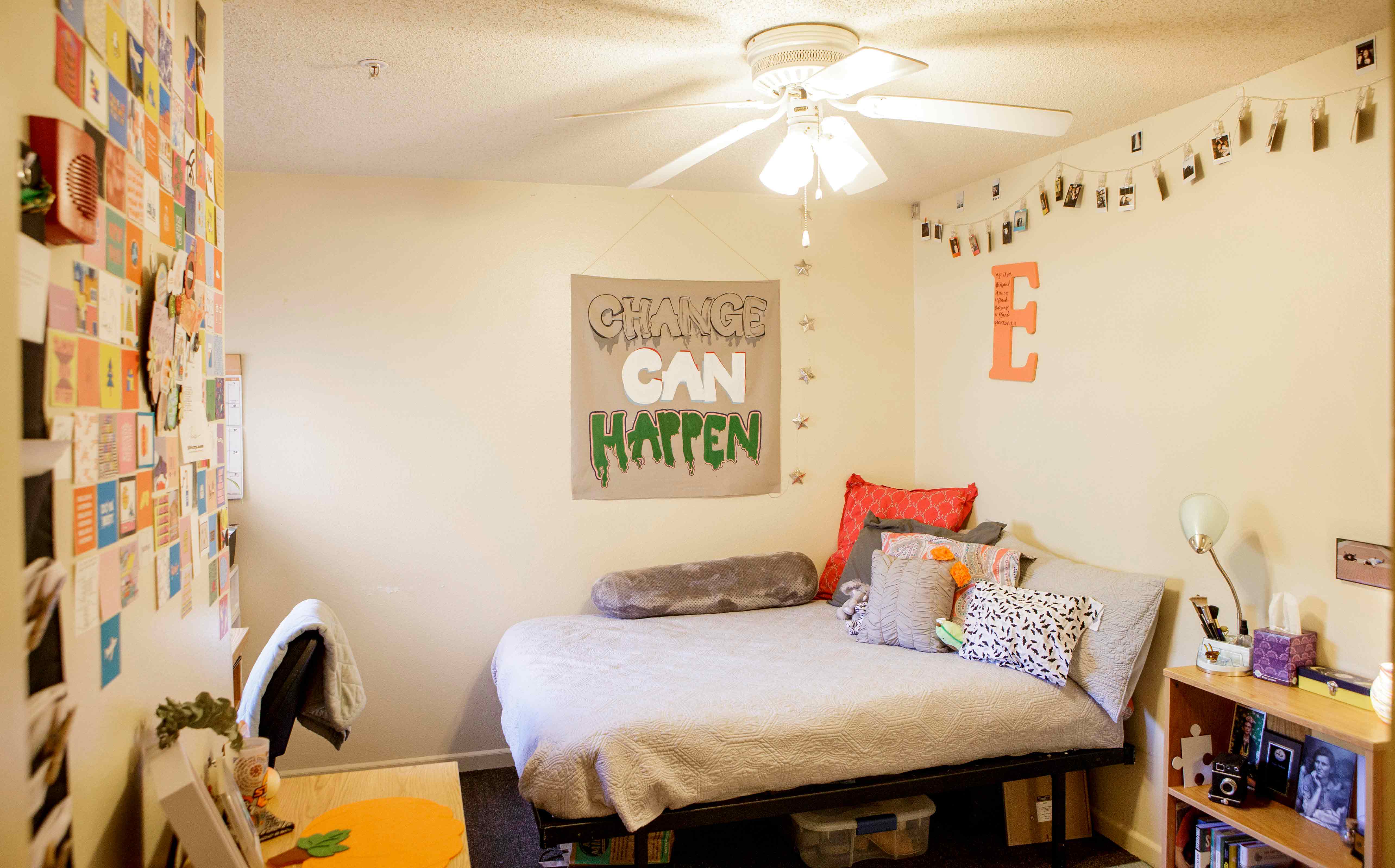 Bost Hall bedroom decorated